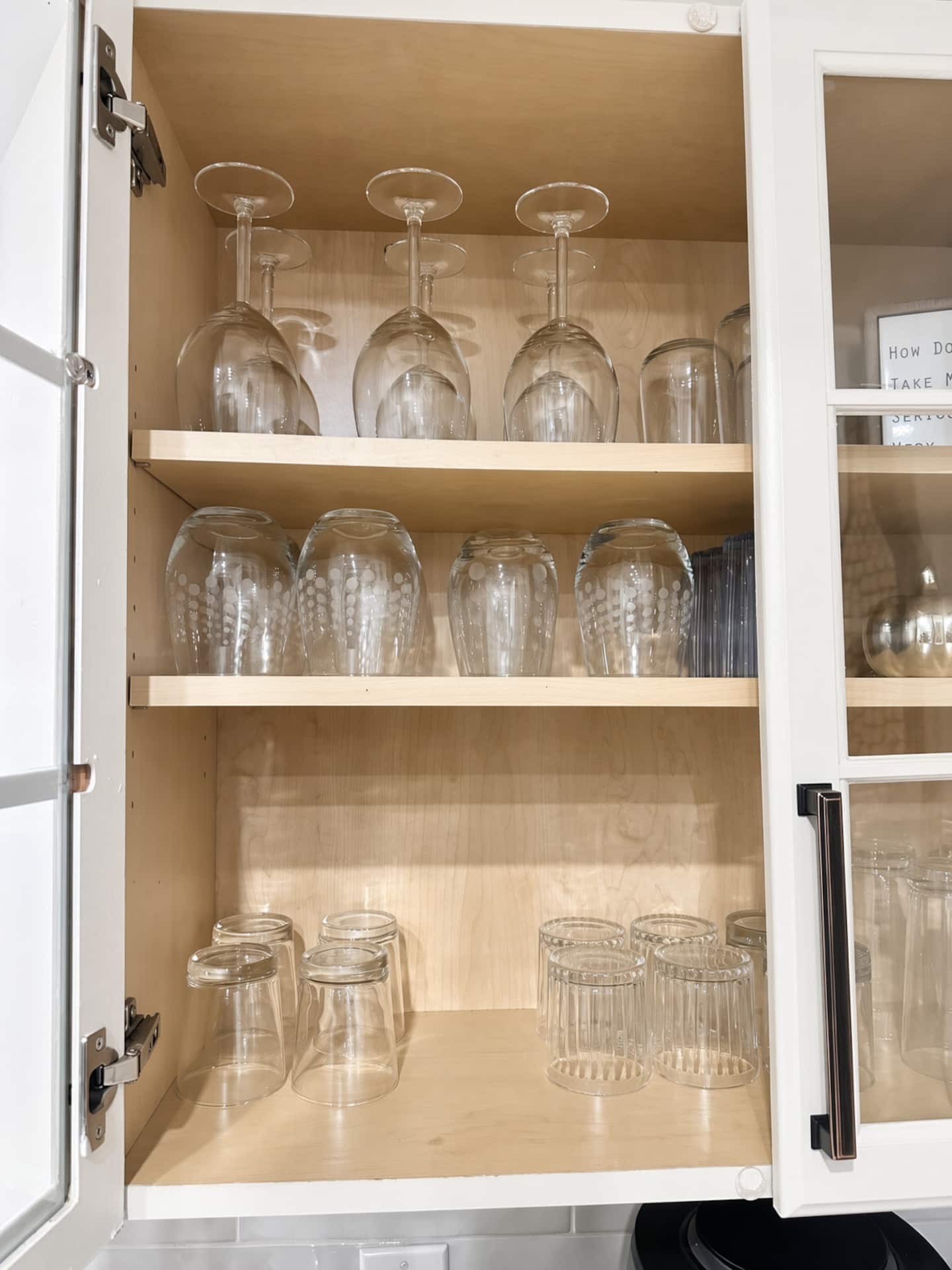The Argyle House – glassware cupboard
